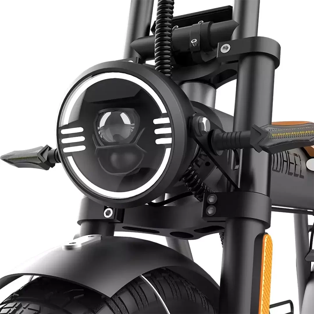 Poză de detaliu cu bicicleta electrică Coswheel CT20