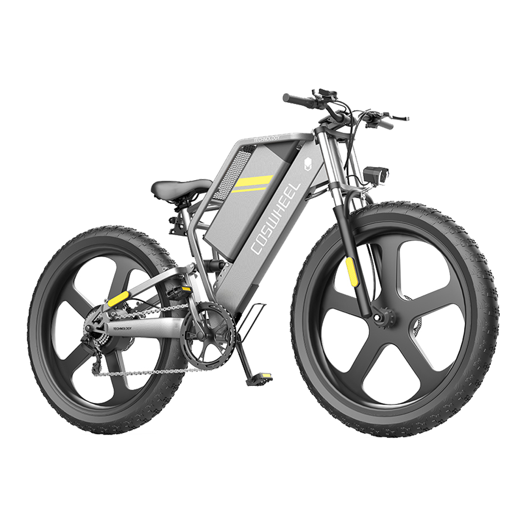 Poză de detaliu cu bicicleta electrică Coswheel T26