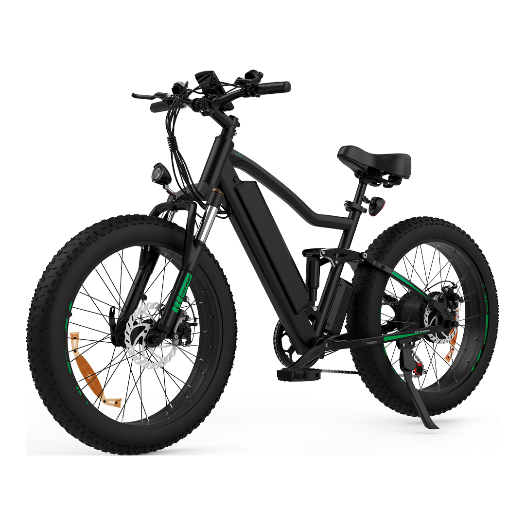 Bicicletă Electrică Hitway BK9, Putere 250W, Autonomie 80Km, Viteză 25Km/h, Negru